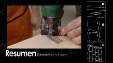 Construir una estantería ondulada