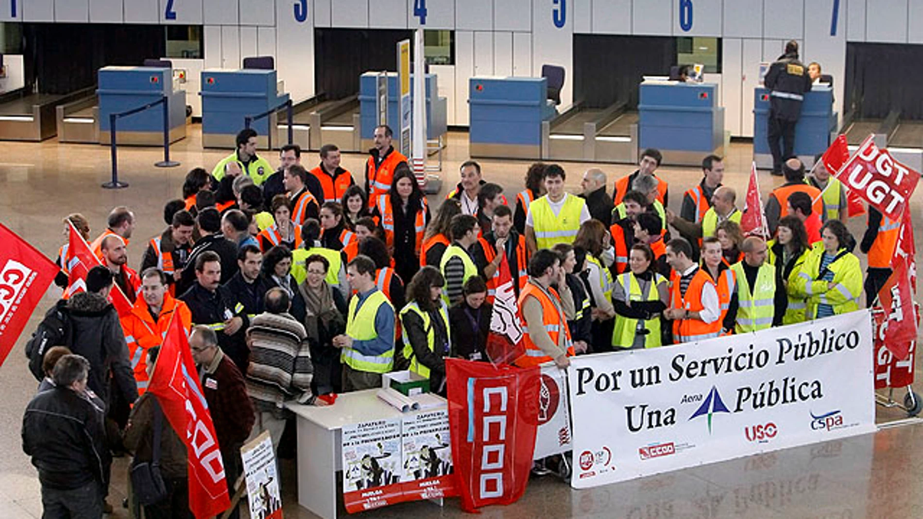 Contra la privatización de AENA Contra la privatización de AENA