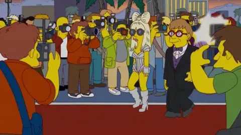 Lady Gaga en Los Simpson Lady Gaga en Los Simpson