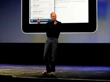 Steve Jobs en la presentación del iPad 2 Steve Jobs en la presentación del iPad 2