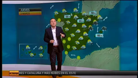 La previsión de el tiempo (2-3-2011),noche La previsión de el tiempo (2-3-2011),noche