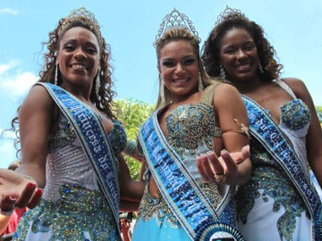 Las princesas y la reina del Carnaval de Rio de Janeiro