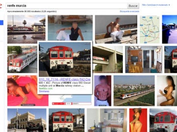 Resultado al buscar en Google imágenes "Renfe Murcia"