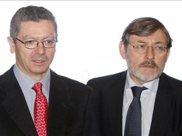 Gallardón y Lissavetzky, candidatos a la alcaldía de Madrid.