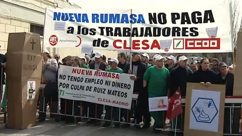 Los trabajadores de CLESA se manifiestan Los trabajadores de CLESA se manifiestan