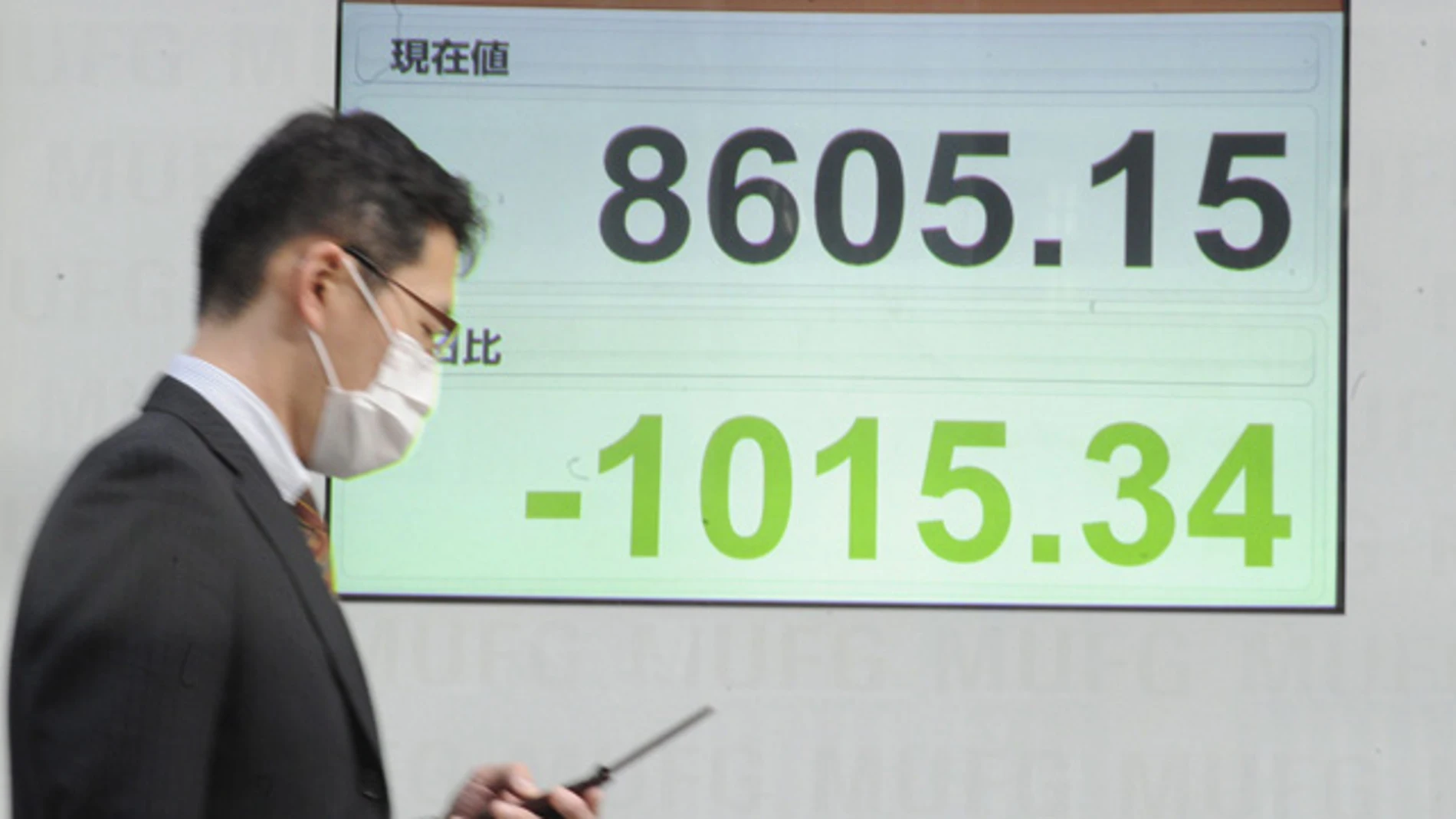 Caída del índice Nikkei Caída del índice Nikkei