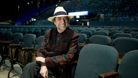 El cantautor en el estadio Luna Park de Buenos Aires