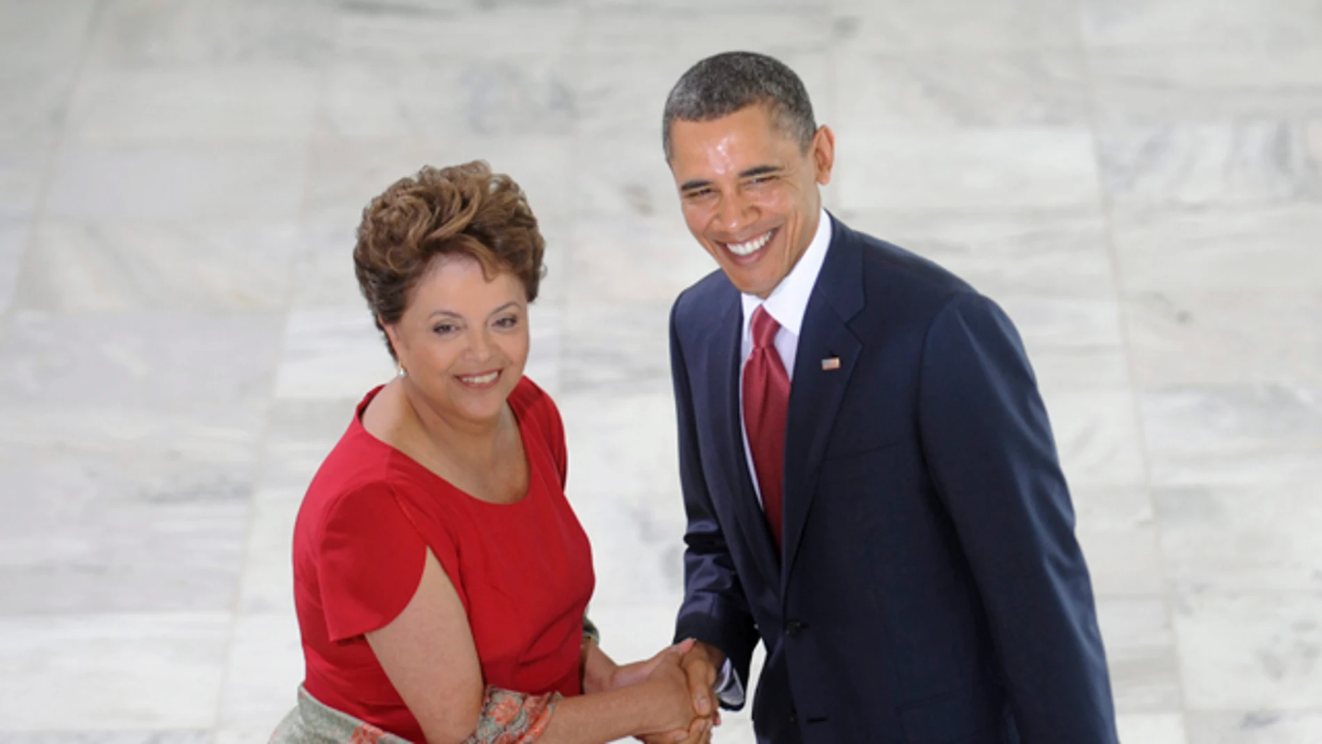 La presidente brasileña, Dilma Rousseff, recibió el presidente de Estados Unidos, Barack Obama La presidente brasileña, Dilma Rousseff, recibió el presidente de Estados Unidos, Barack Obama
