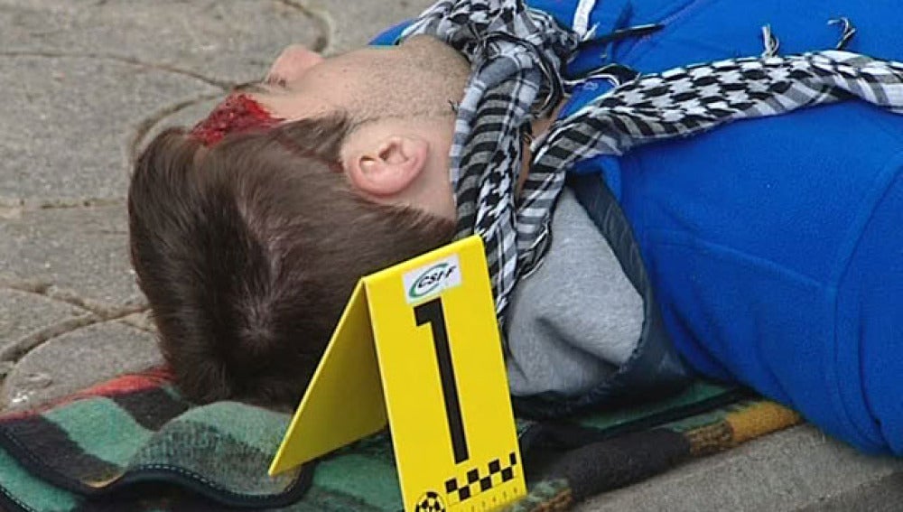 Recreación de un crimen en Zaragoza