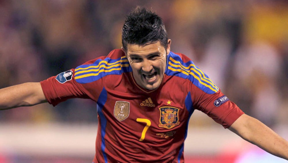 Villa, máximo goleador de la selección