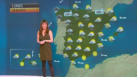 La previsi&oacute;n del tiempo, 27-03-2011, noche