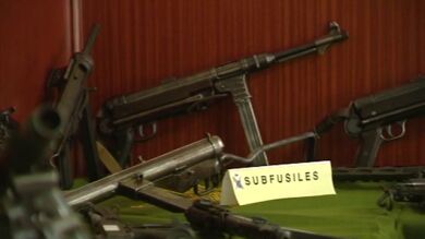 Intervenidas en Barcelona numerosas armas de guerra y abundante munición