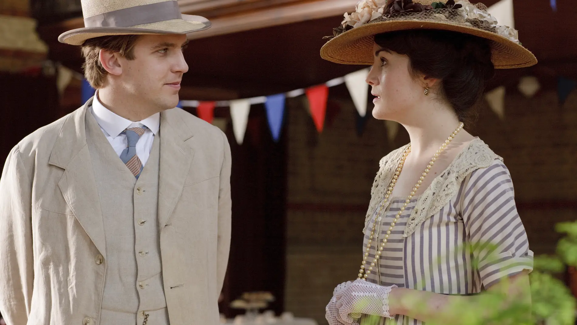 Matthew y Mary en el festival de las flores