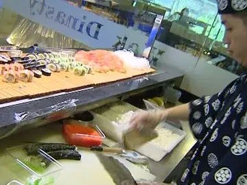 Cocina de un restaurante japonés Cocina de un restaurante japonés