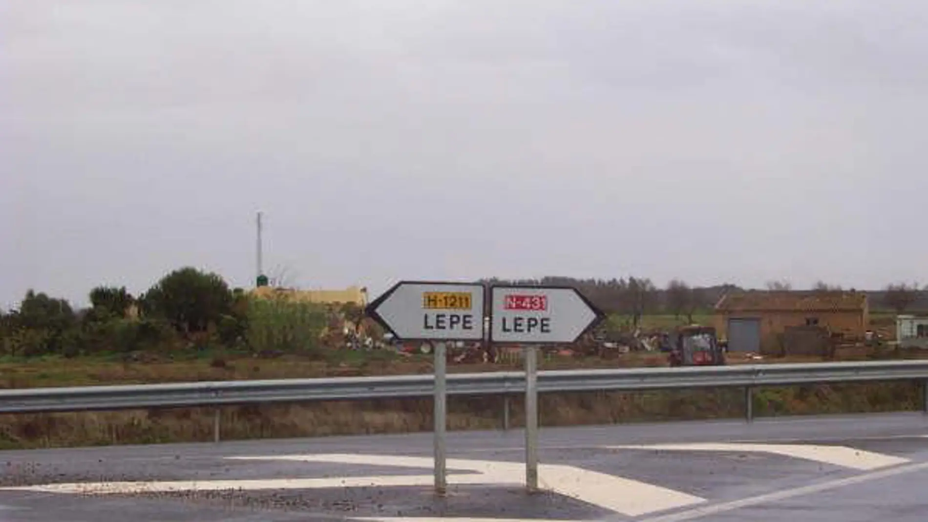 Cartel del pueblo Lepe