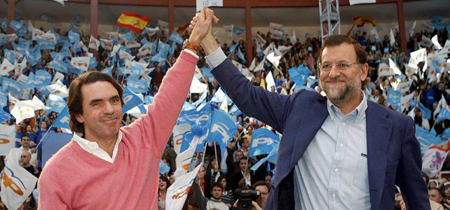 Rajoy y Aznar no coincidirán en la campaña electoral Rajoy y Aznar no coincidirán en la campaña electoral