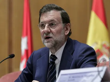 Rajoy en una comparecencia pública. Rajoy en una comparecencia pública.