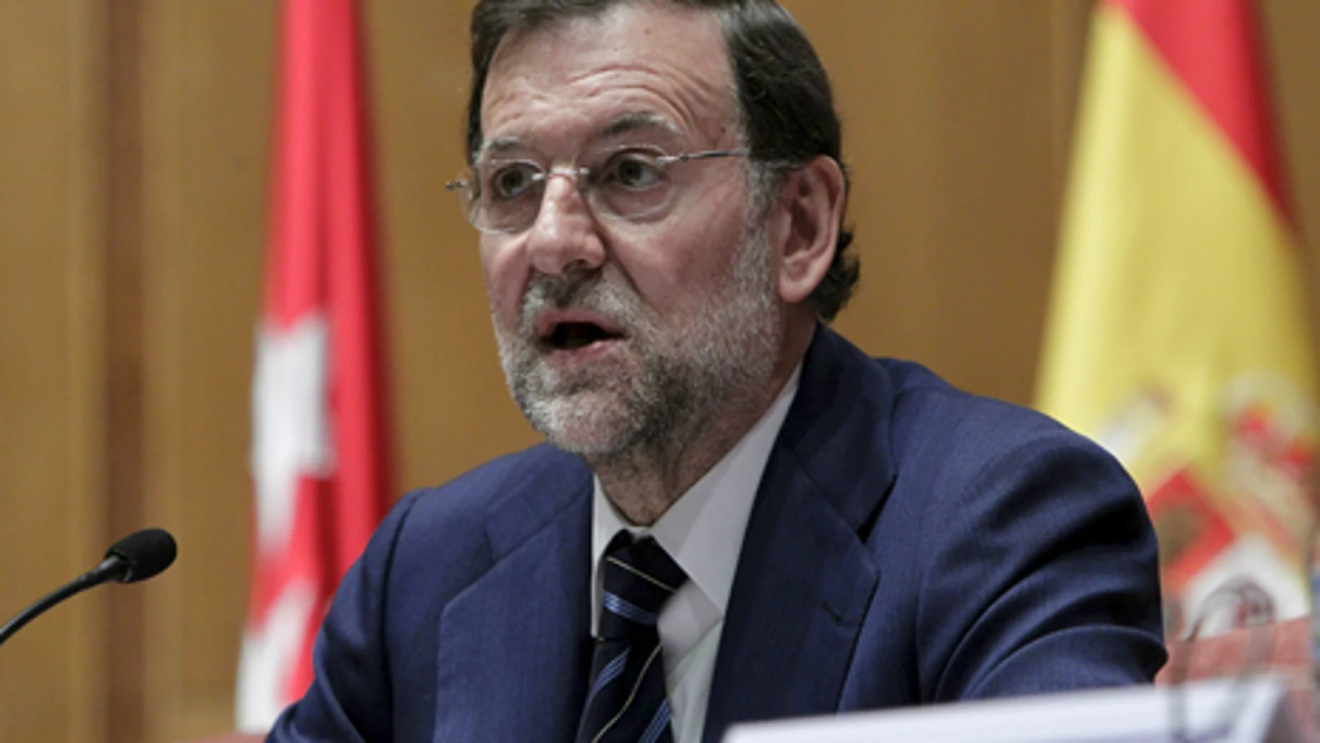 Rajoy en una comparecencia pública.