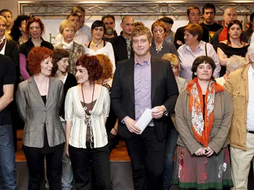 Bildu, en la presentación de sus más de 300 candidaturas Bildu, en la presentación de sus más de 300 candidaturas