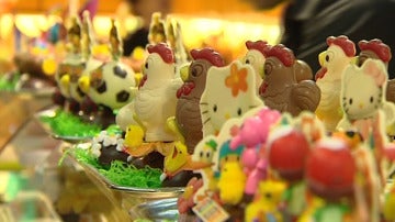 Monas de Pascua de chocolate