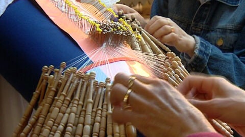 Mantillas para la Semana Santa, hechas a mano