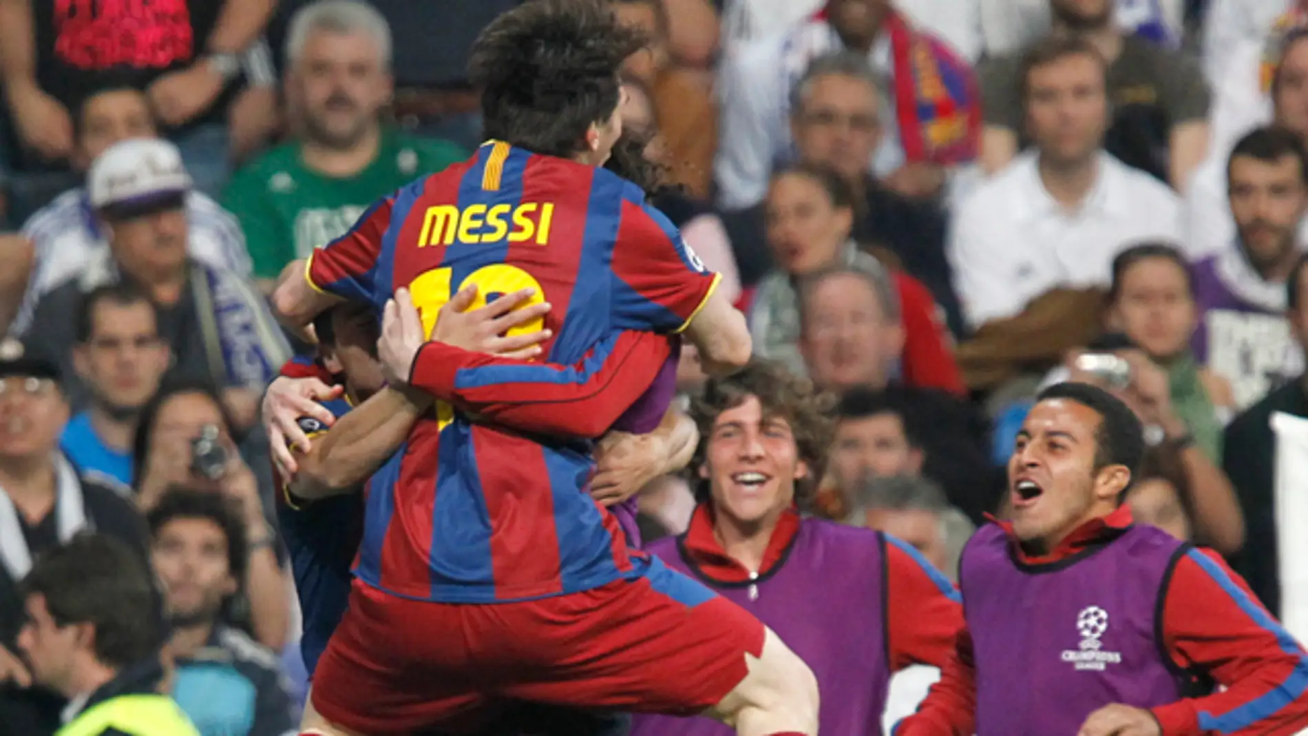 Messi celebra el gol