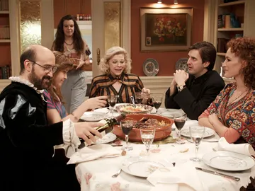 El matrimonio Peña, Julia, Candela, Esteban y Paula El matrimonio Peña, Julia, Candela, Esteban y Paula