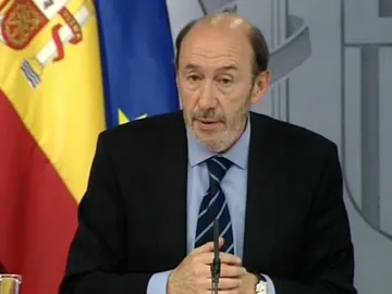 Rubalcaba durante el consejo de ministros Rubalcaba durante el consejo de ministros