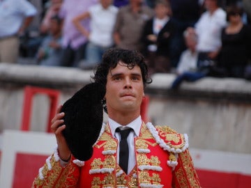 El torero Miguel Abellán durante un festejo taurino