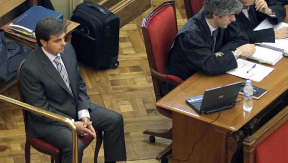 Lluís Corominas, en la Audiencia de Barcelona