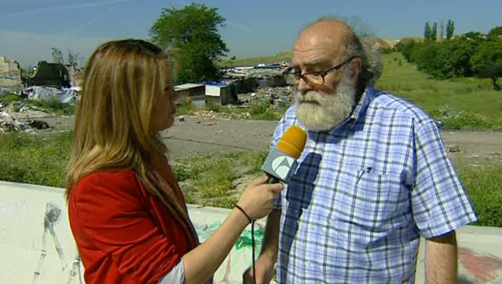 Antena 3 en el poblado chabolista de El Gallinero