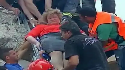 Rescate de una mujer en Lorca Rescate de una mujer en Lorca