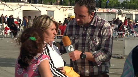 Miles de personas duermen en las calles de Lorca