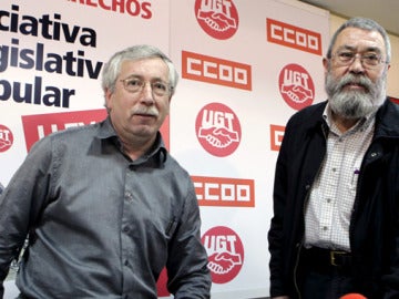 Toxo y Méndez, en rueda de prensa