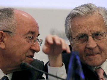 Miguel Ángel Fernández Ordóñez y Jean Claude Trichet