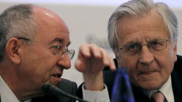 Miguel Ángel Fernández Ordóñez y Jean Claude Trichet