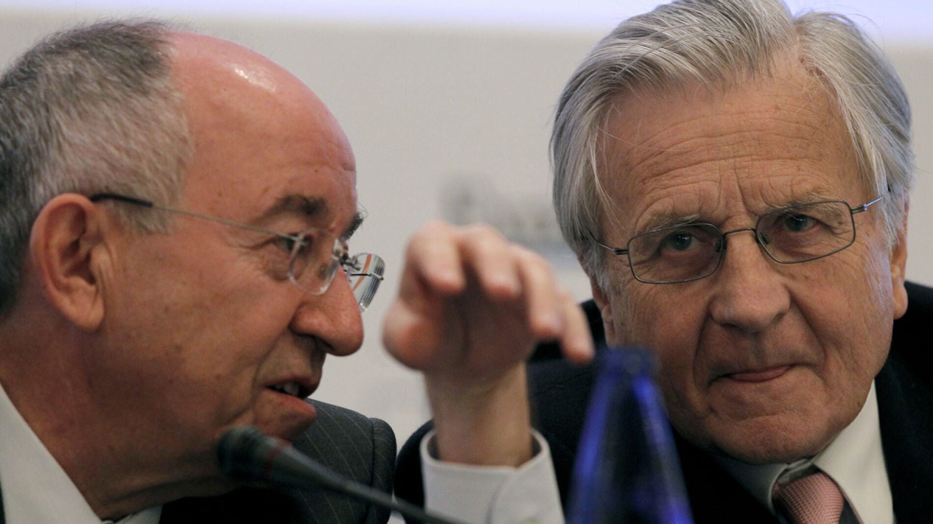 Miguel &Aacute;ngel Fern&aacute;ndez Ord&oacute;&ntilde;ez y Jean Claude Trichet