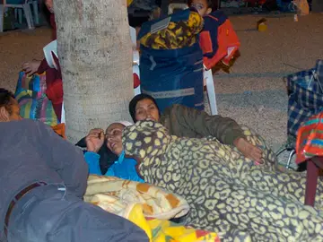 Segunda noche en la calle en Lorca Segunda noche en la calle en Lorca