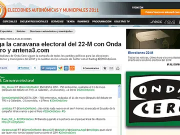 La caravana electoral con Onda Cero y antena3.com La caravana electoral con Onda Cero y antena3.com