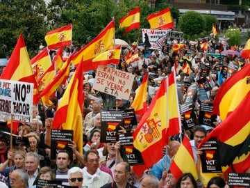 Miles de personas contra Bildu en Madrid