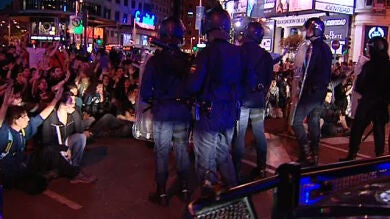 Detenidas 24 personas en la manifestación de Madrid