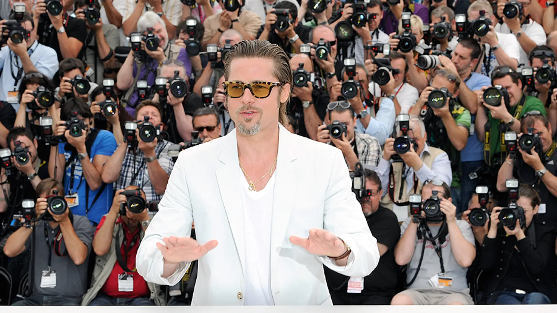 Brad Pitt acapara los flashes en Cannes