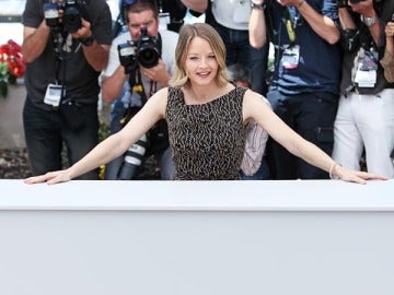 Jodie Foster en la presentación de la cinta 'El Castor'