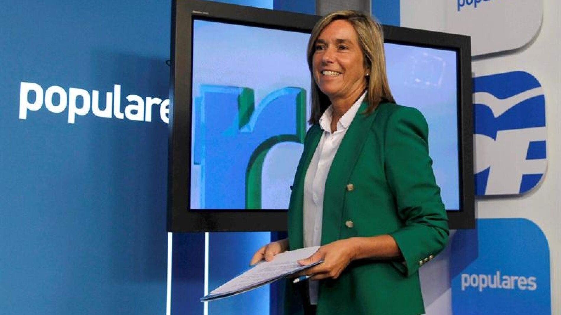 Ana Mato, en la sede del PP