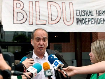  El candidato de Bildu a diputado general de Guipúzcoa, Martín Garitano