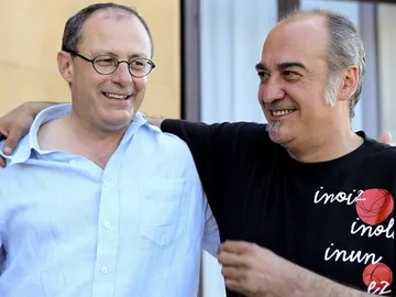 Los cabezas de lista de la coalición Bildu en Guipúzcoa, Martín Garitano y Juan Carlos Izaguirre Los cabezas de lista de la coalición Bildu en Guipúzcoa, Martín Garitano y Juan Carlos Izaguirre