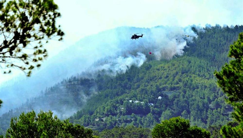 Incendio en Ibiza