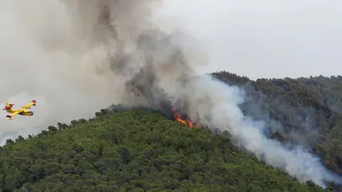 Sigue activo el incendio de Ibiza Sigue activo el incendio de Ibiza
