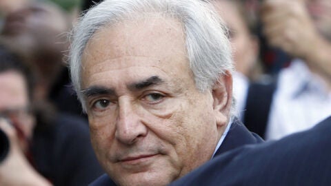 Strauss-Khan a su llegada al Tribunal de Manhattan en Nueva York