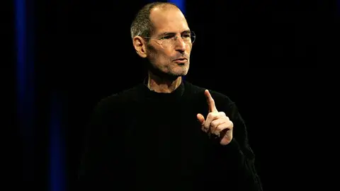 Steve Jobs durante la presentación de iCloud Steve Jobs durante la presentación de iCloud